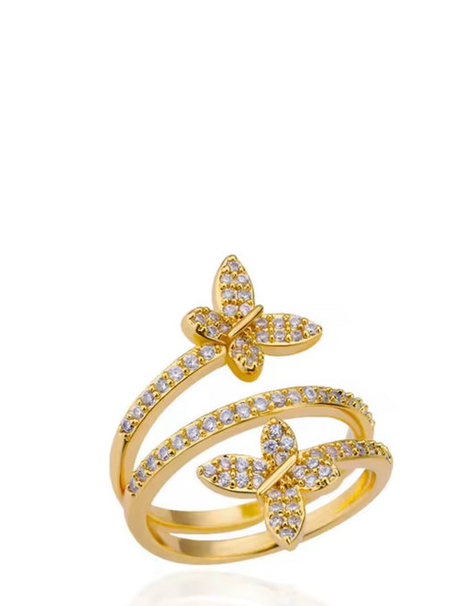 Amourlet – Prsten dvojitý motýlí dotek